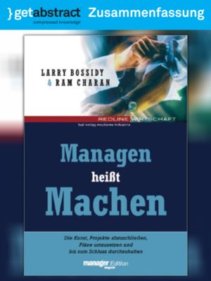 cover image of Managen heißt Machen (Zusammenfassung)